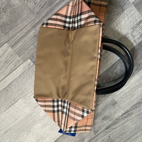 Burberry Tan and Black Mini Tote Bag - Picture 3 of 6